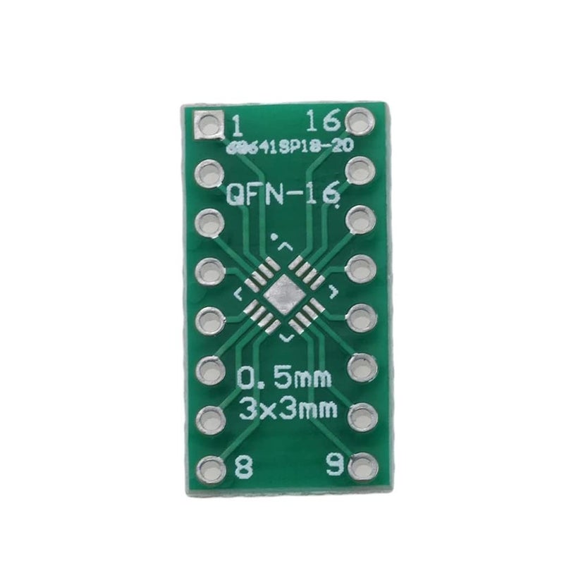 Bestol 5 PCS QFN16 0.65mm 0.5mm to DIP16 Adapter PCB Board Converter Double Sides LGA16 Turn DIP16 Switch PCB (3x3 mm) - Image 5